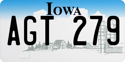 IA license plate AGT279