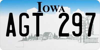 IA license plate AGT297