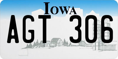 IA license plate AGT306
