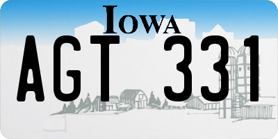 IA license plate AGT331
