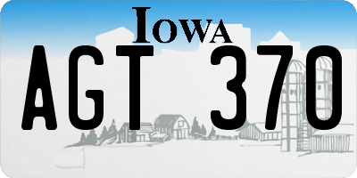 IA license plate AGT370