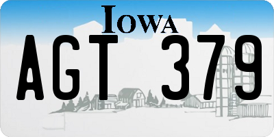 IA license plate AGT379