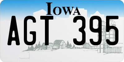 IA license plate AGT395