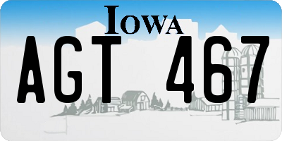 IA license plate AGT467