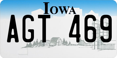 IA license plate AGT469