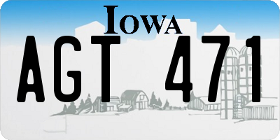 IA license plate AGT471