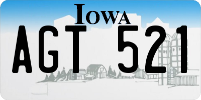 IA license plate AGT521