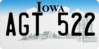 IA license plate AGT522