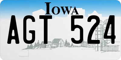 IA license plate AGT524
