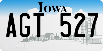 IA license plate AGT527