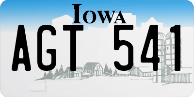 IA license plate AGT541
