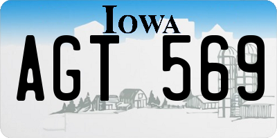 IA license plate AGT569