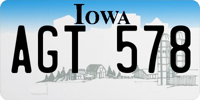 IA license plate AGT578