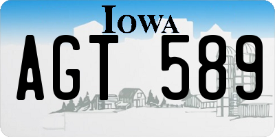 IA license plate AGT589