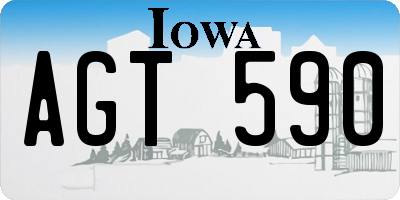 IA license plate AGT590