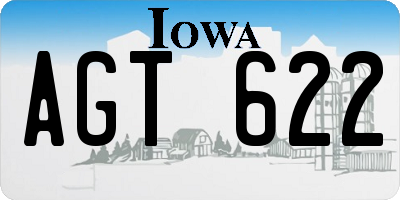 IA license plate AGT622