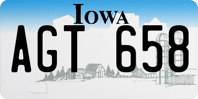IA license plate AGT658