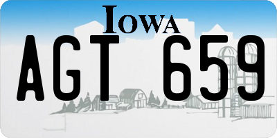 IA license plate AGT659