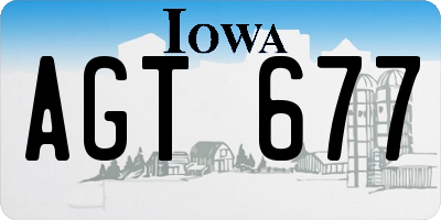 IA license plate AGT677