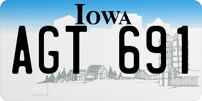 IA license plate AGT691