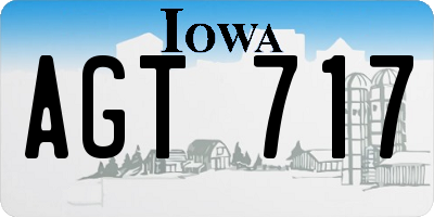 IA license plate AGT717