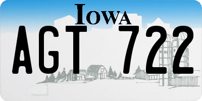 IA license plate AGT722