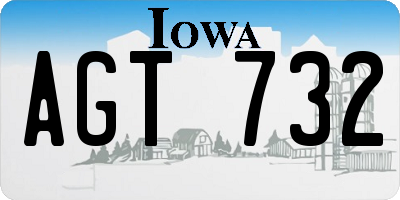 IA license plate AGT732