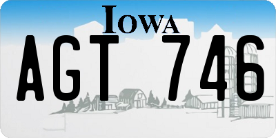 IA license plate AGT746