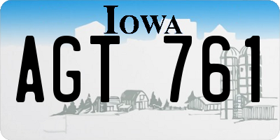 IA license plate AGT761