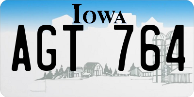 IA license plate AGT764