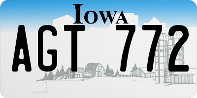 IA license plate AGT772