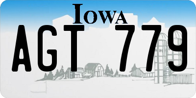IA license plate AGT779
