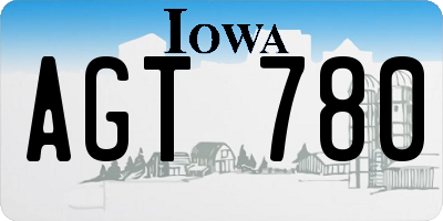 IA license plate AGT780