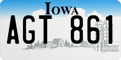 IA license plate AGT861