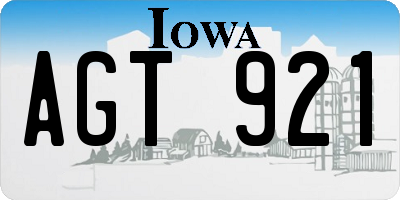 IA license plate AGT921