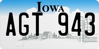 IA license plate AGT943