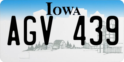 IA license plate AGV439