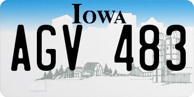 IA license plate AGV483