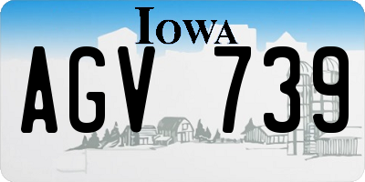 IA license plate AGV739