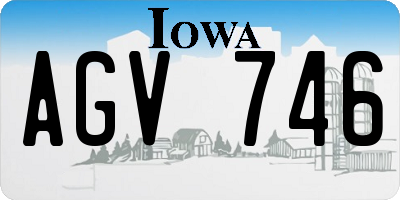 IA license plate AGV746