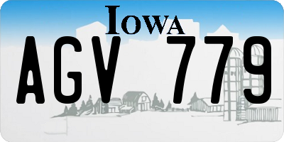 IA license plate AGV779
