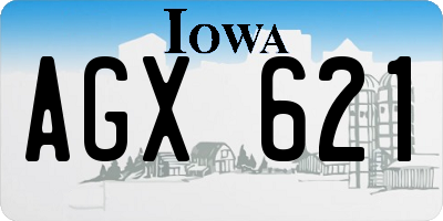 IA license plate AGX621
