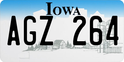 IA license plate AGZ264