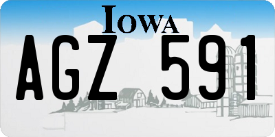 IA license plate AGZ591