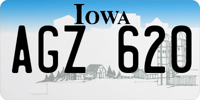 IA license plate AGZ620
