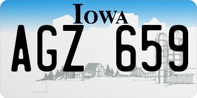IA license plate AGZ659