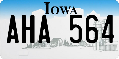 IA license plate AHA564