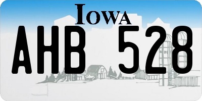 IA license plate AHB528