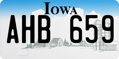 IA license plate AHB659