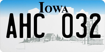 IA license plate AHC032